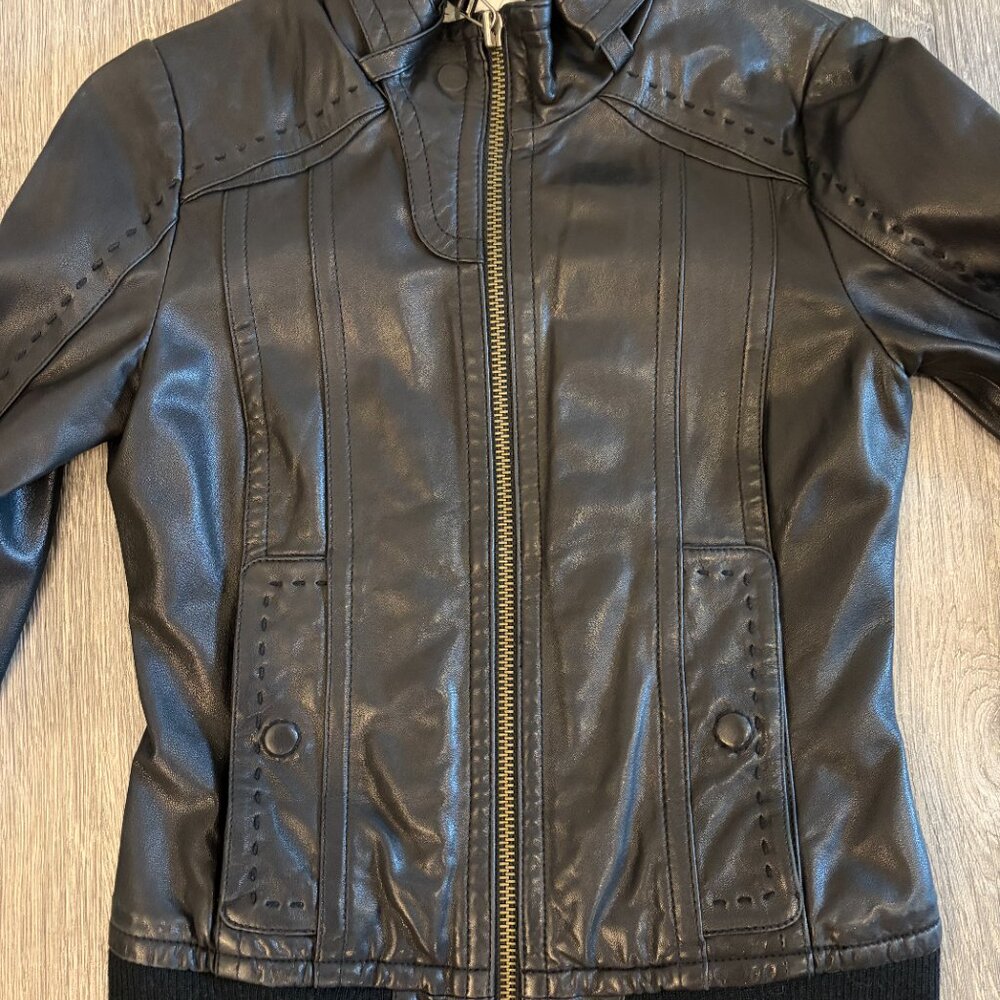 Mackage for Aritzia Leather Jacket - Picture 3 of 7